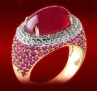 Diamond Studded Gold Ring