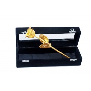 Golden Rose in Black Box