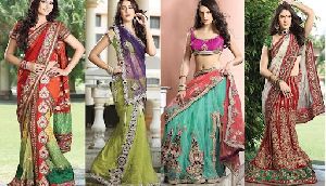 ladies party wear sarees
