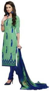 Green A-lined Salwar Kurti For Everyday WearOffice and School R-108