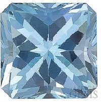 Square cut gemstone