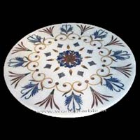 Marble Inlay Round Table