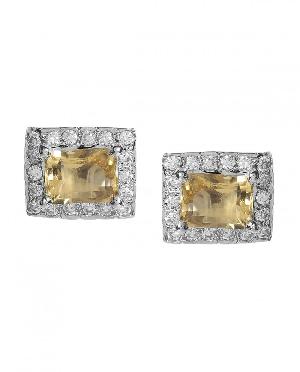 Silvermerc Designs Silver Golden Topaz Earrings