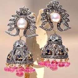 Silver Victorian Earrings