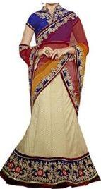 fancy lehenga style saree