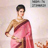 Exclusive Indian Bollywood Imported Fabric Pink Saree