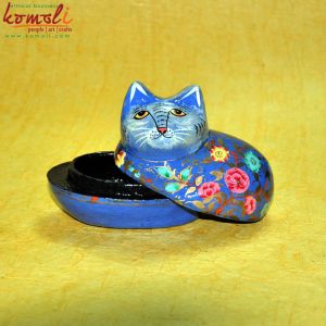 Cat Paper Mache Box