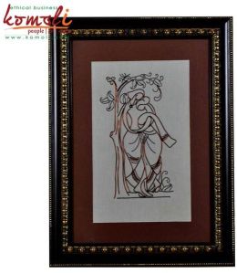 Folk Couple Wire Art Craft