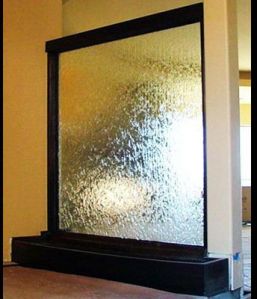 Glass Water Wall Indoor Fountain