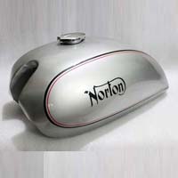 Norton Commando 750 Bike Silver Painted Fuel Tank