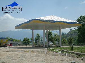 Prefabricated Petrol Pump Canopies