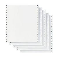 plain continuous stationery paper