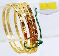 Fancy Gold Bangles H-27