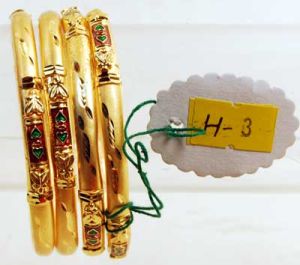 Fancy Gold Bangles H-3