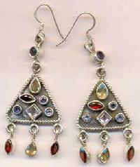 Silver Fashion Earrings KE-175