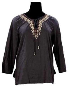 Cotton Embroidered Tunic Top