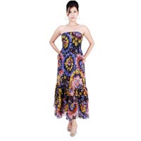 Printed-Chiffon-Bustier-Dress