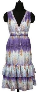 Silk-Hand-Tie-Dye-Block-Printed-V-Neck-Dress