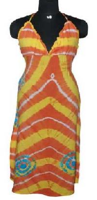 Viscose-Rayon-Hand-Tie-Dye-Halter-Dress