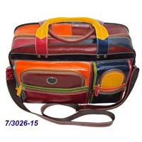 Multi colour leather bag