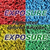 Pigmented Colored bauxite aggregate