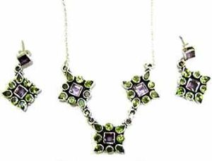 Sterling Silver Necklace Set Ec-s1