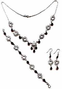 Sterling Silver Necklace Set- EC S2