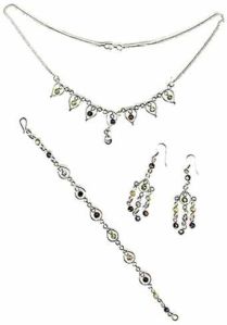 Sterling Silver Necklace Set- EC S6