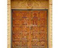wooden temple doors