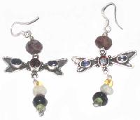 GE-10 Silver Gemstone Earrings