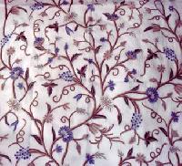 Crewel Embroidered Fabric- CF - 04