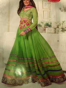 Semi Stitch Party Wear Anarkali Suit