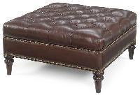 Leather Ottoman