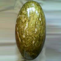 Agate Shivlingam Green Stone