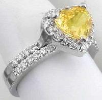 Heart Yellow Sapphire