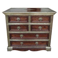 Wooden Brass Fitted Chest Drawer