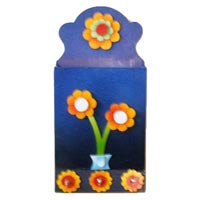 Wooden Wall Painting Letter Box