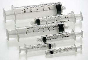 disposable hypodermic syringes