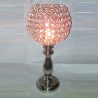 candle holder with crystal