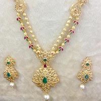 Uncut Diamond Necklace Set