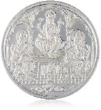 lakshmi ganesh silver coin