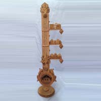 Sandalwood miniature carving sitar