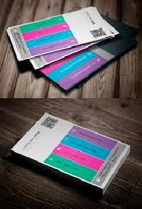 multicolour visiting cards