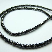 Black Moissanite Diamond Beads