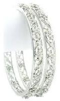 White Gold Bangles