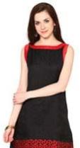 Chanderi Sleeveless Kurti