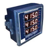 Three Phase AVF Meter With Run Hour and RPM
