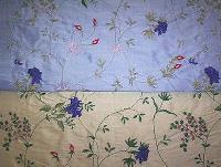embroidered silk