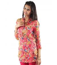 Floral Print Kurta Top