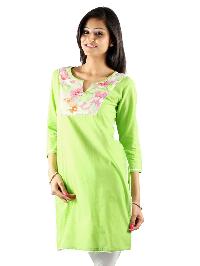 Green Cotton Kurti